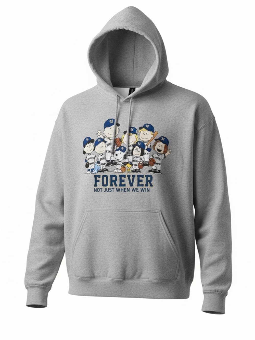Brewers Peanuts 'Forever' Baseball Graphic Hoodie